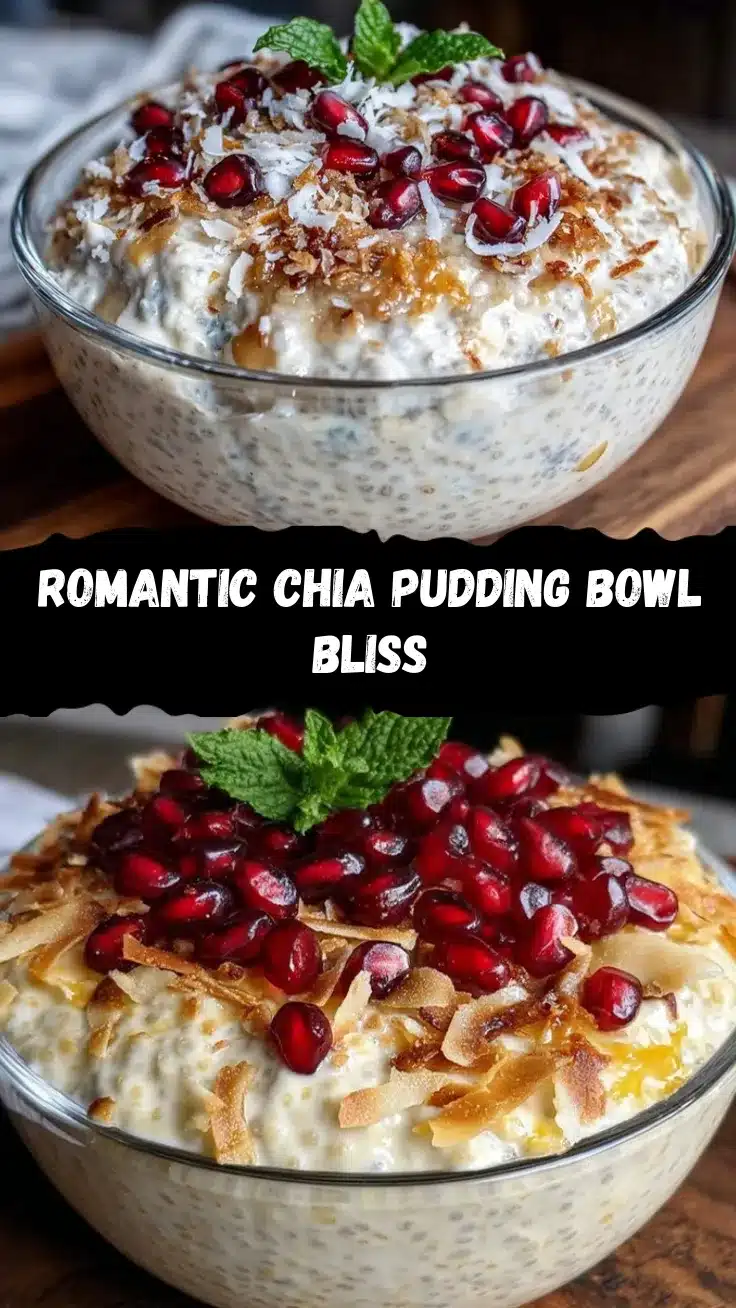 valentine breakfast chia pudding bowl recipe