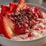 valentine treats chia pudding bowl - featured image