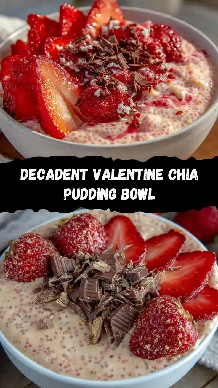 valentine treats chia pudding bowl recipe