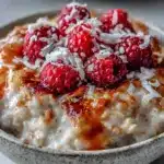 valentine treats oatmeal bowl - featured image
