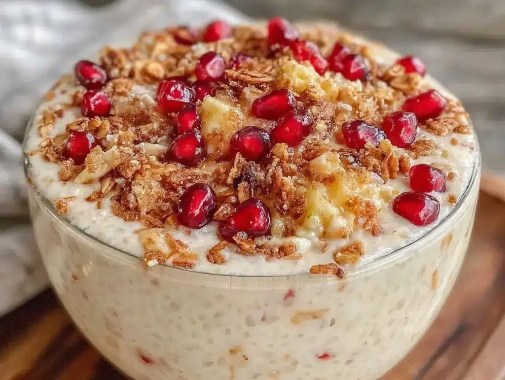 Valentines alcoholic chia pudding bowl - featured image