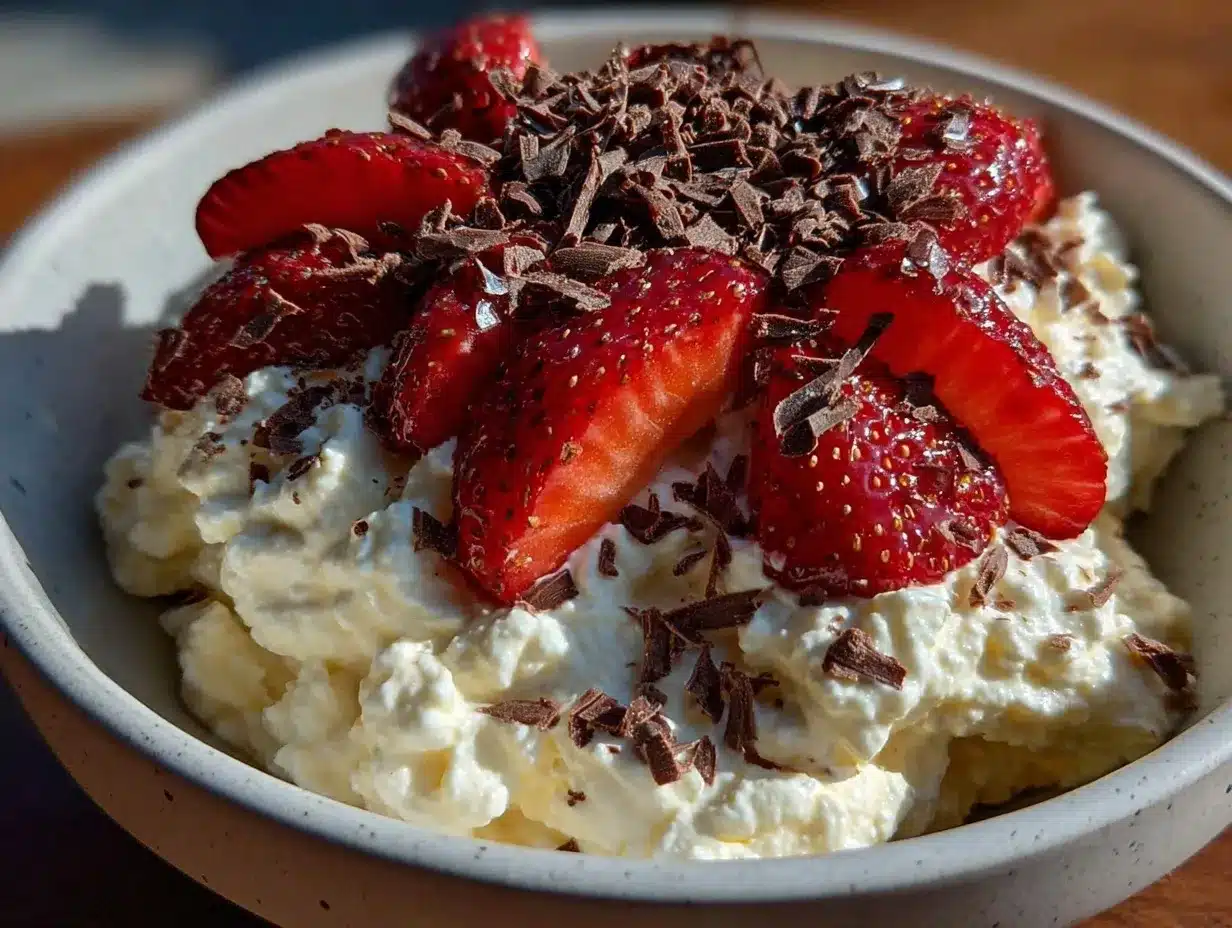valentines cottage cheese bowl preparation steps