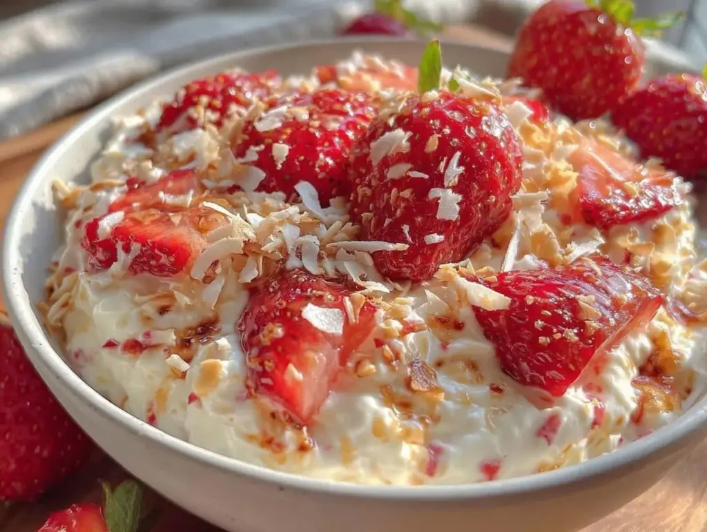 valentines day greek yogurt bowl - featured image
