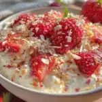 valentines day greek yogurt bowl - featured image