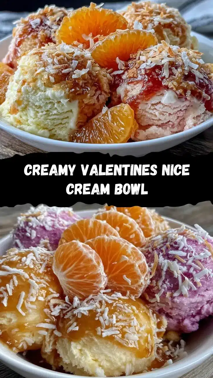 valentines desserts nice cream bowl recipe