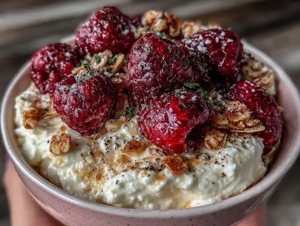 valentines dinner cottage cheese bowl - featured image
