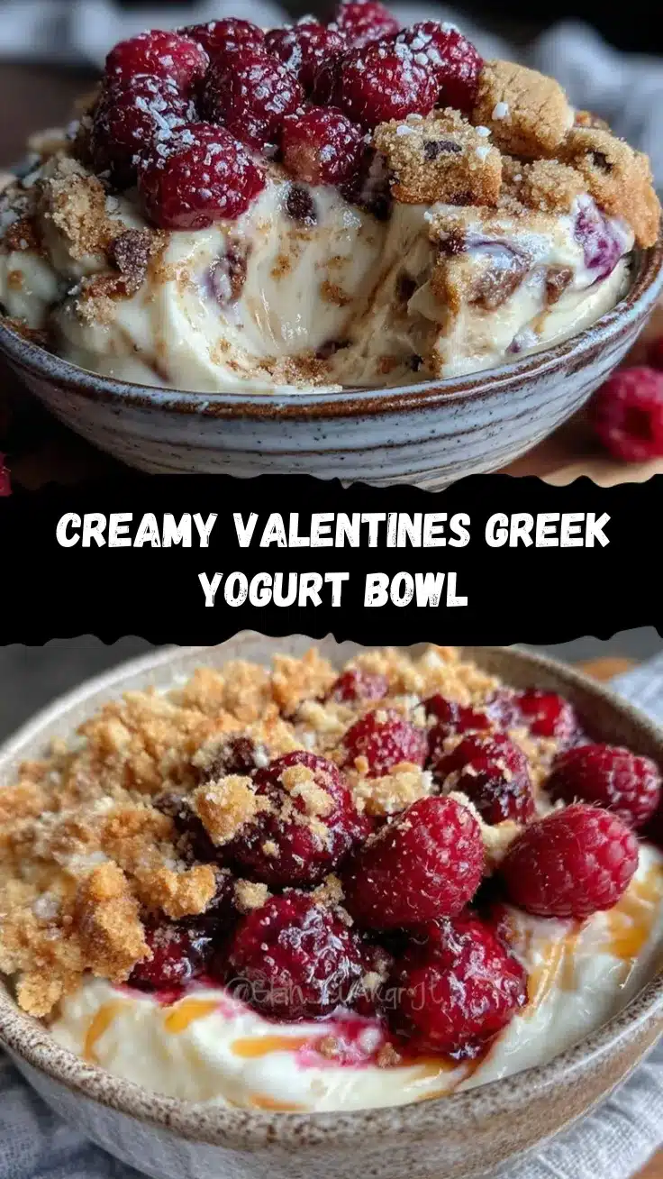 Valentines sweets Greek yogurt bowl recipe