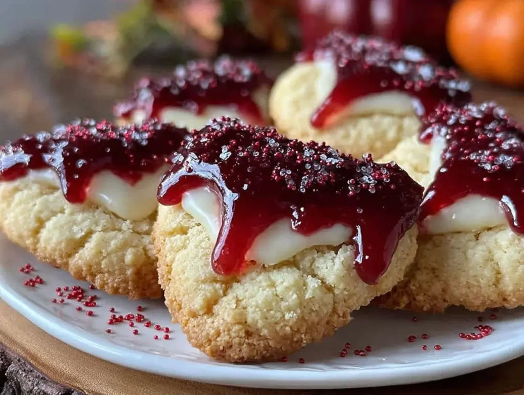 vampire teeth cookies - featured image