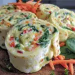 veggie cream cheese tortilla pinwheels - featured image