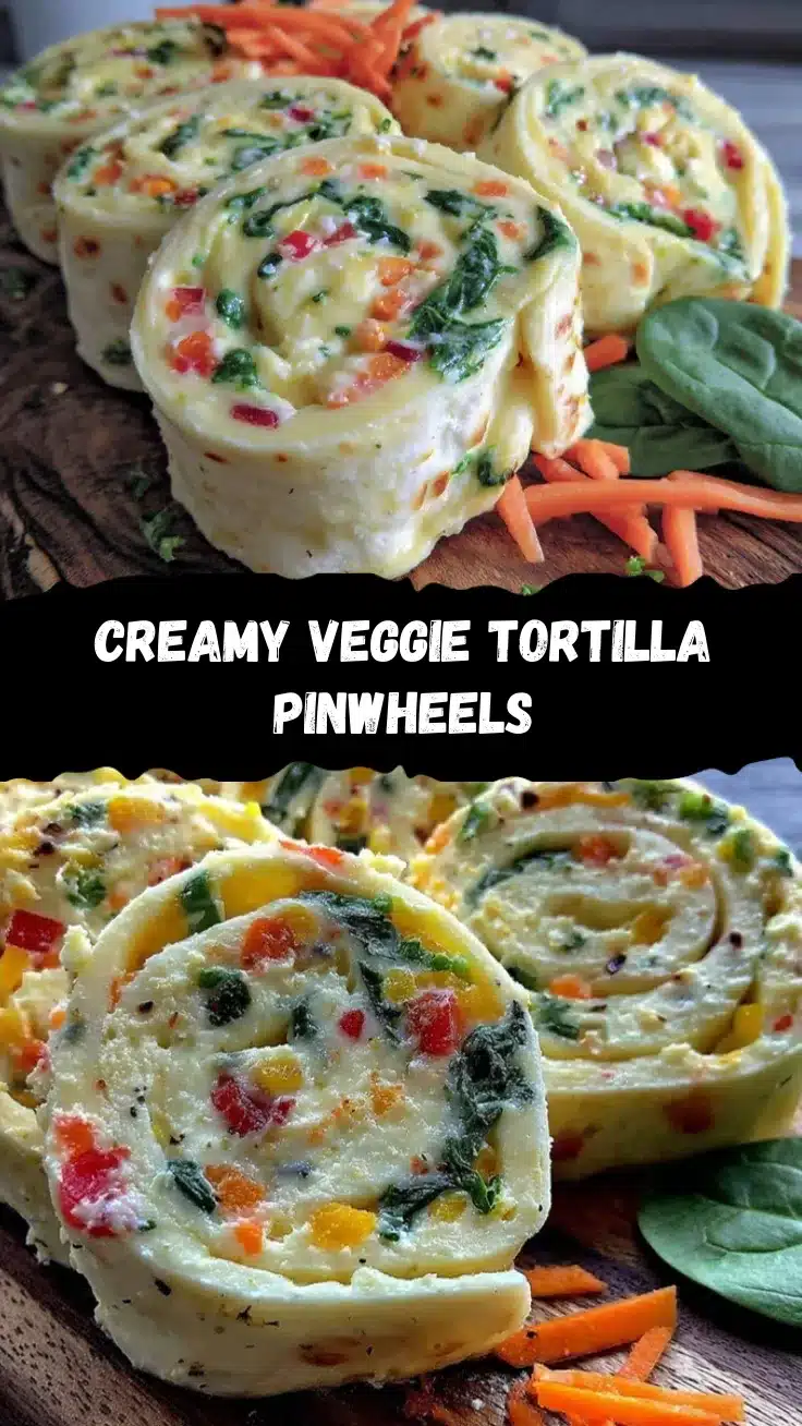 veggie cream cheese tortilla pinwheels recipe