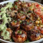 vibrant new years snacks dinner bowl recipe - featured image