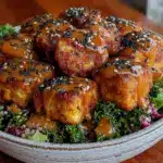 vibrant nourish bowl with ginger garlic tofu - featured image