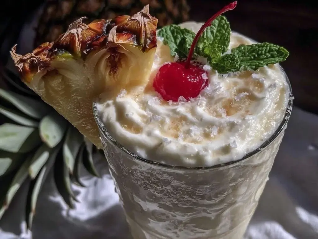 virgin piña colada smoothie recipe - featured image