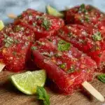 watermelon mojito popsicles - featured image