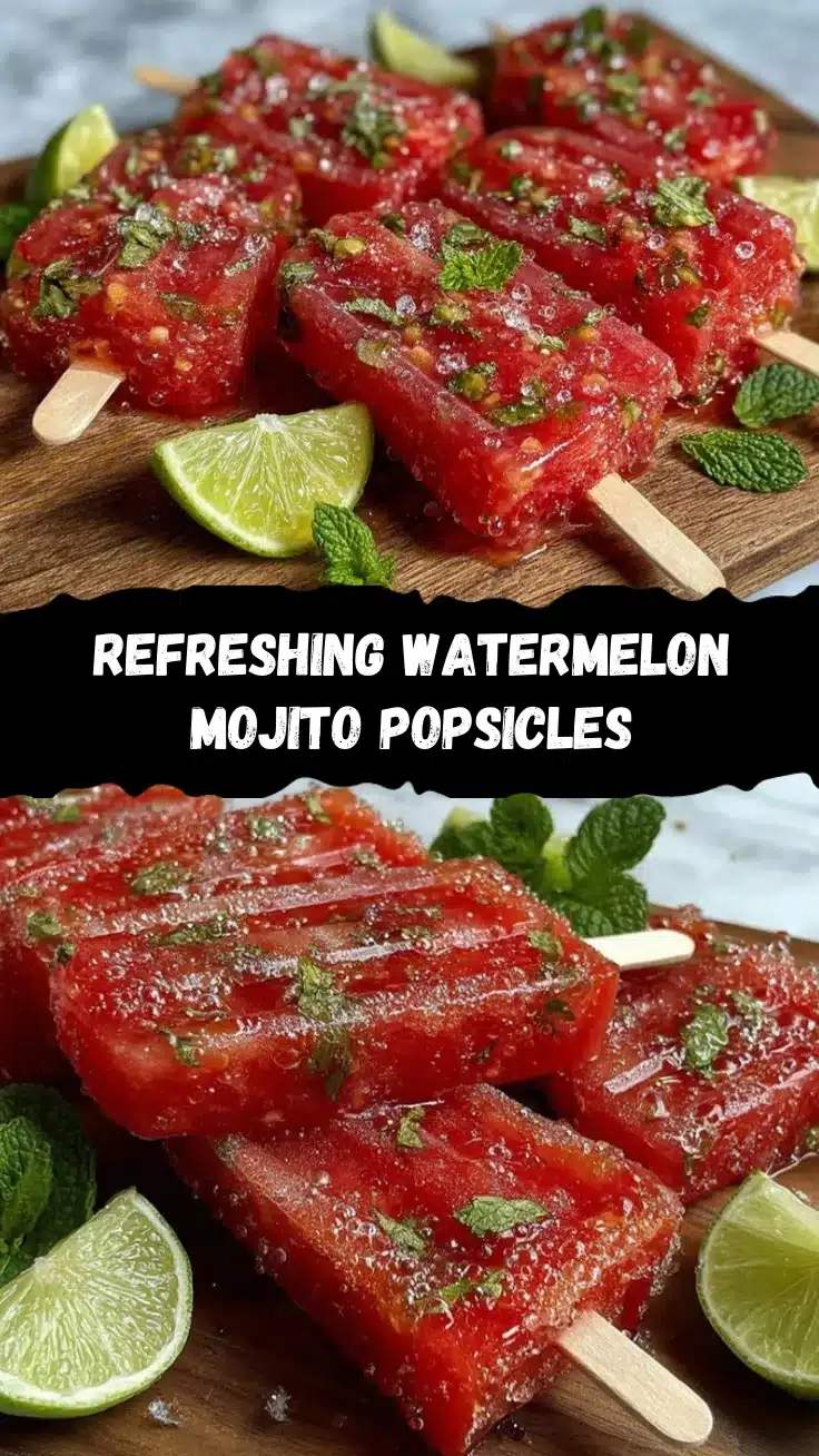 watermelon mojito popsicles recipe