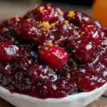 zesty cranberry orange sauce - featured image