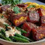 zesty ginger garlic tofu - featured image