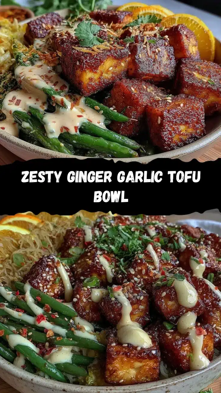 zesty ginger garlic tofu recipe
