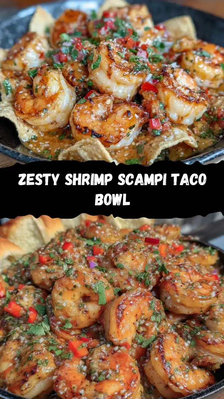 zesty shrimp scampi taco bowl recipe