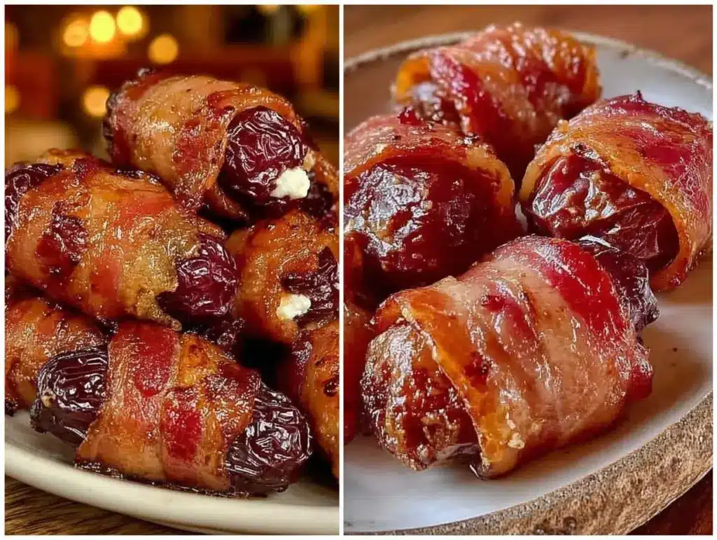 bacon wrapped dates - featured image