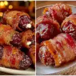 bacon wrapped dates - featured image