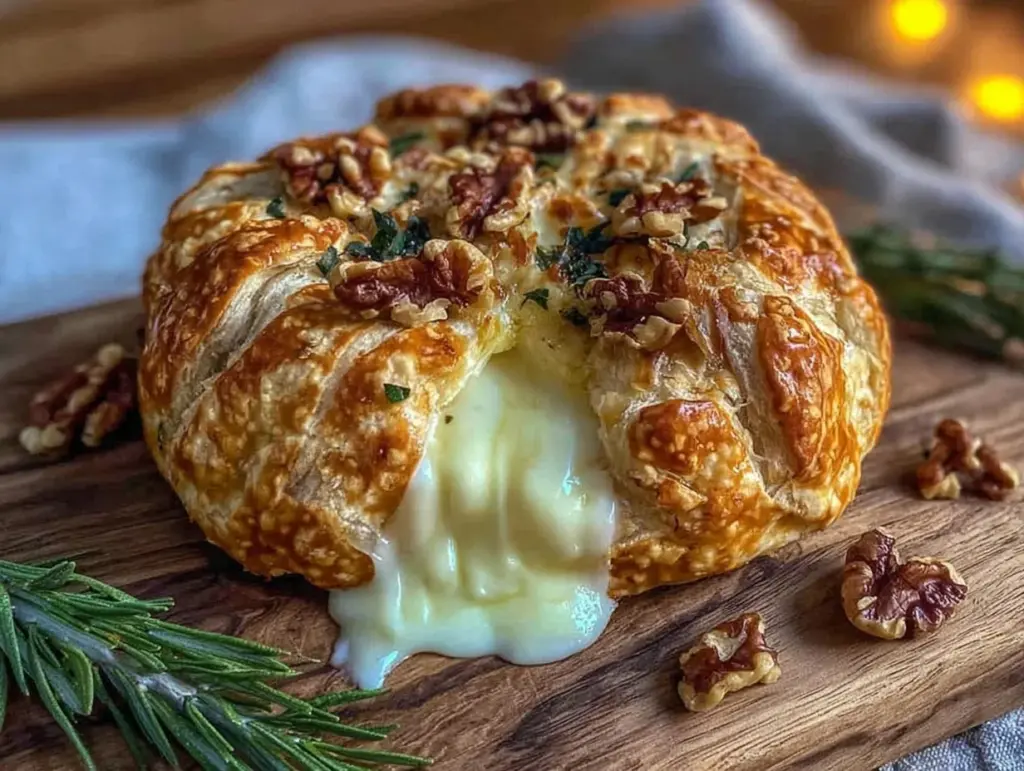baked brie en croute - featured image