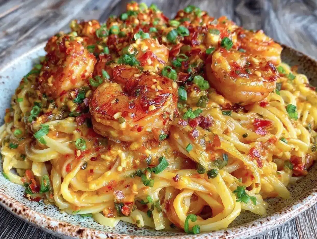Bang Bang Shrimp Pasta preparation steps