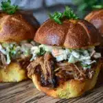 bbq pulled pork sliders - featured image