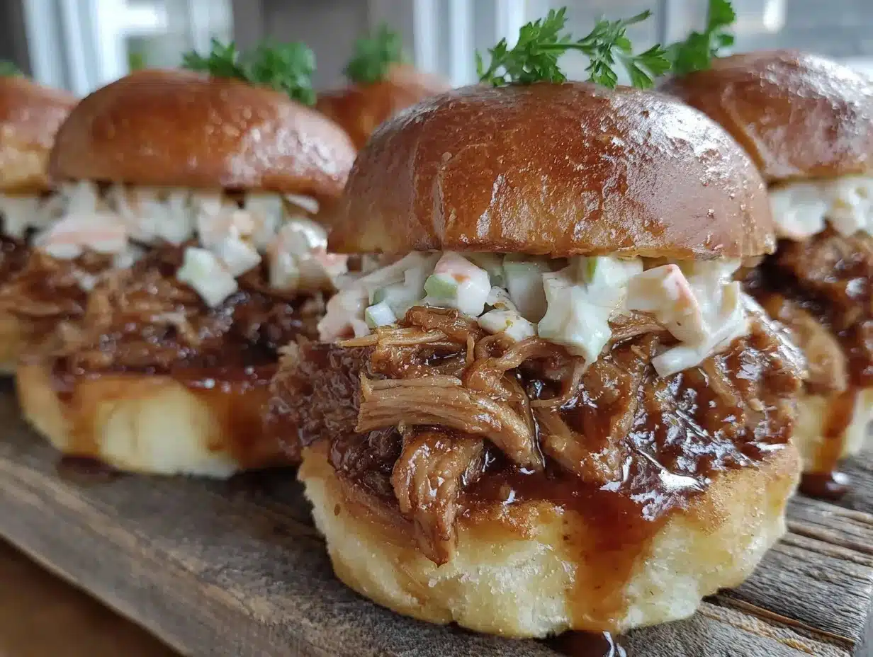 bbq pulled pork sliders preparation steps