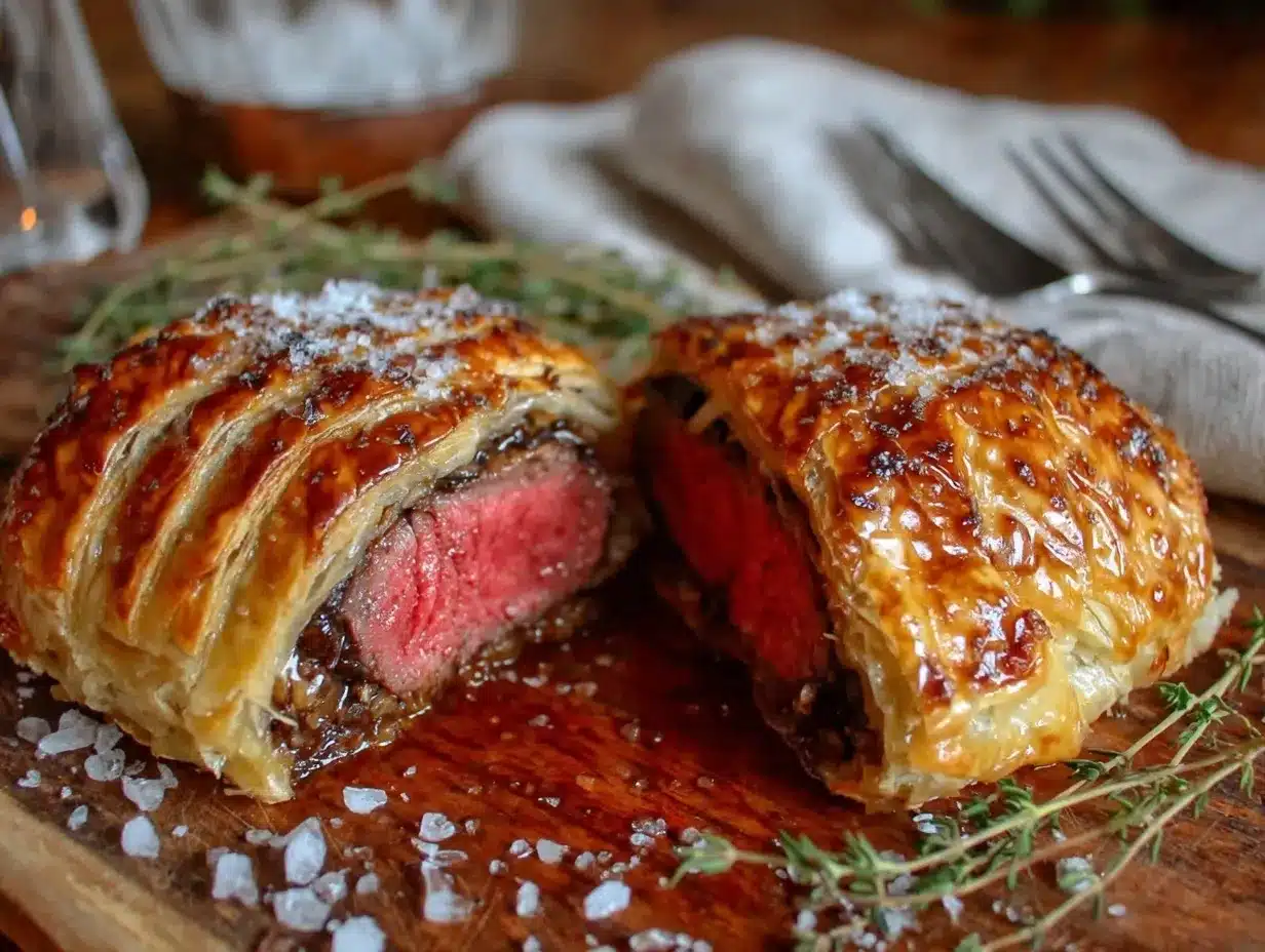 Beef Wellington for Two preparation steps