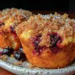 blueberry streusel muffins - featured image