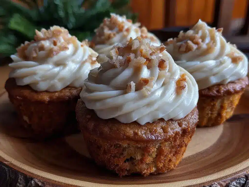 brown butter carrot cake cupcakes - featured image