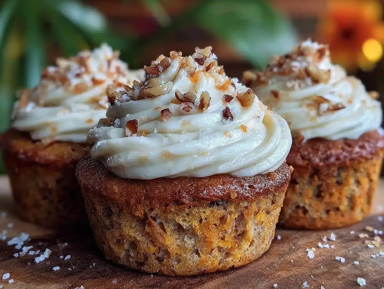 brown butter carrot cake cupcakes preparation steps