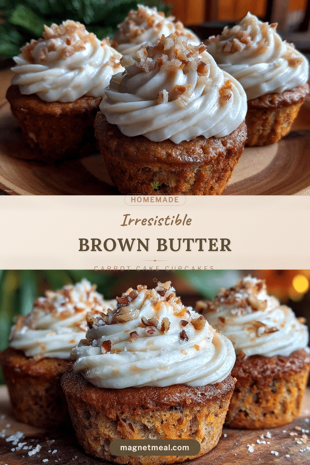 brown butter carrot cake cupcakes recipe