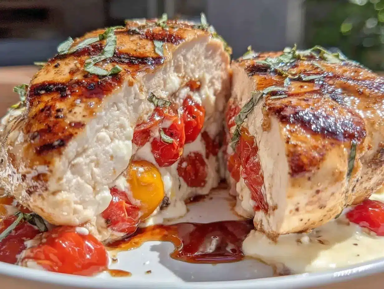 Caprese Stuffed Chicken Breast preparation steps