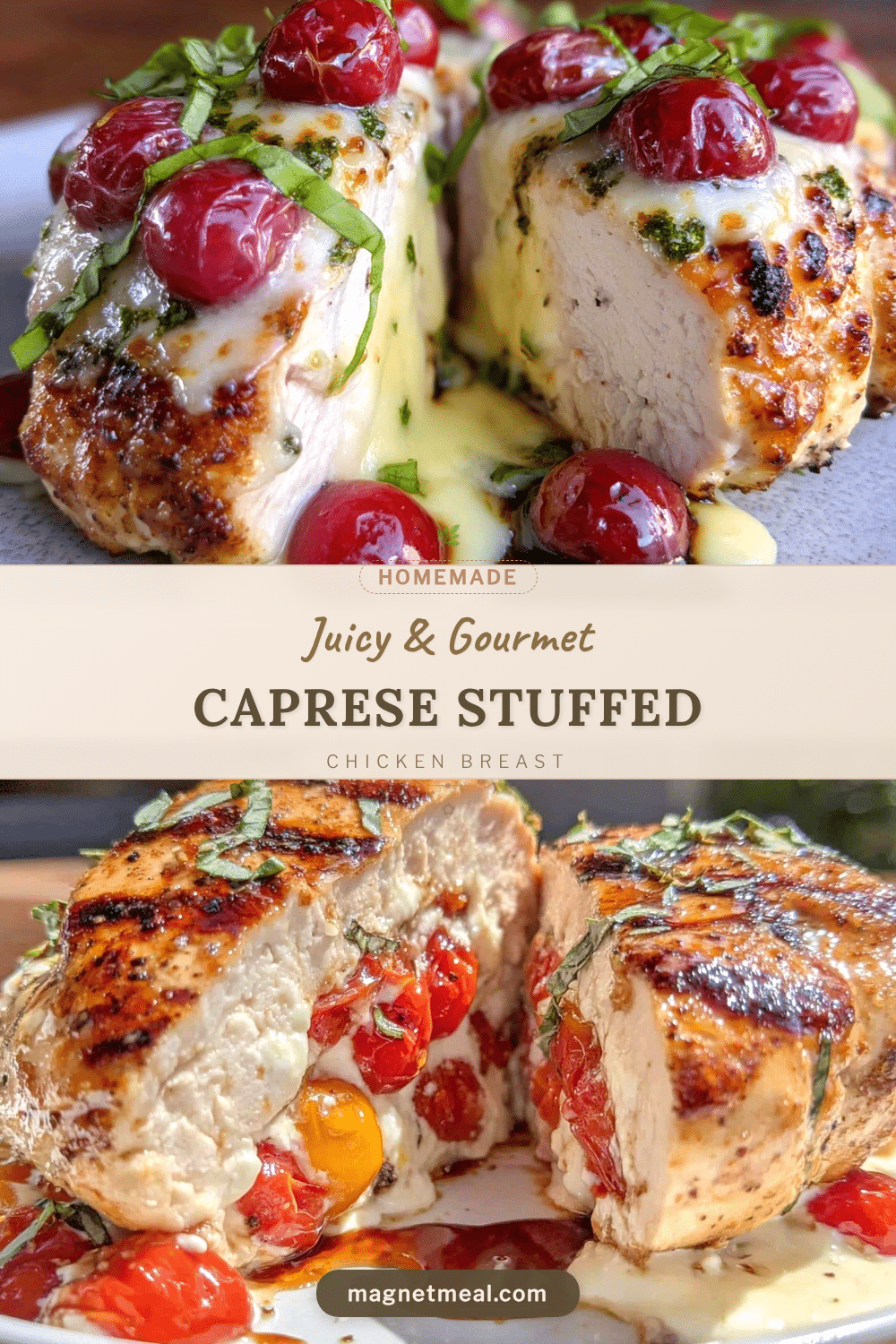 Caprese Stuffed Chicken Breast recipe