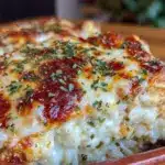 cheesy chicken and rice casserole - featured image