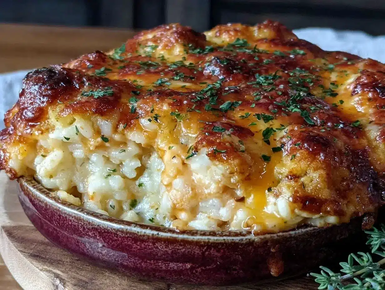 cheesy chicken and rice casserole preparation steps