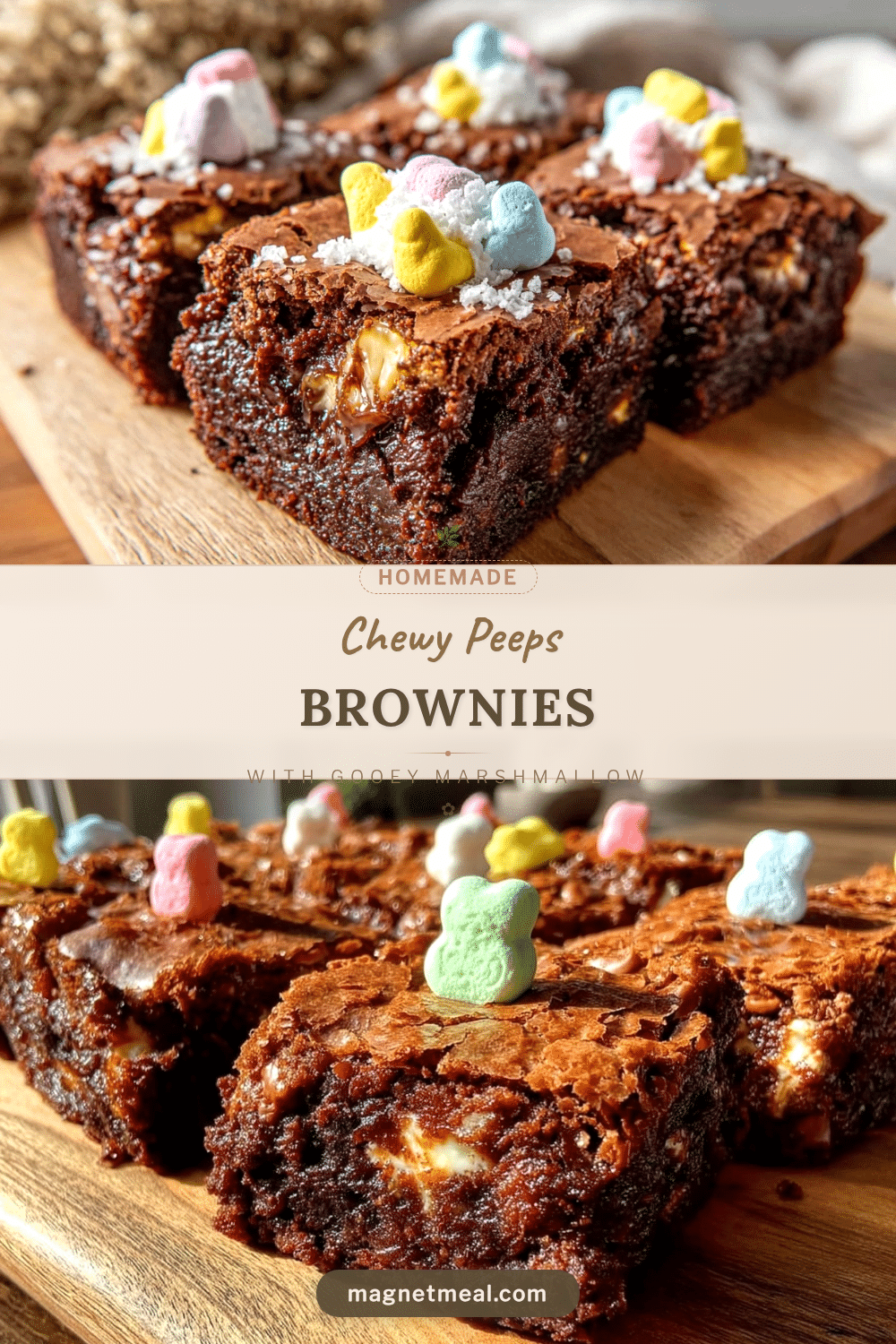 chewy peeps brownies recipe
