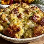 chicken and herb stuffing casserole - featured image