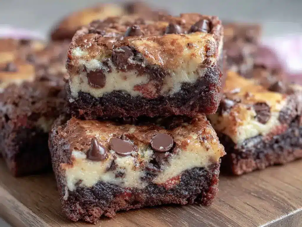 chocolate chip cookie dough brownies - featured image