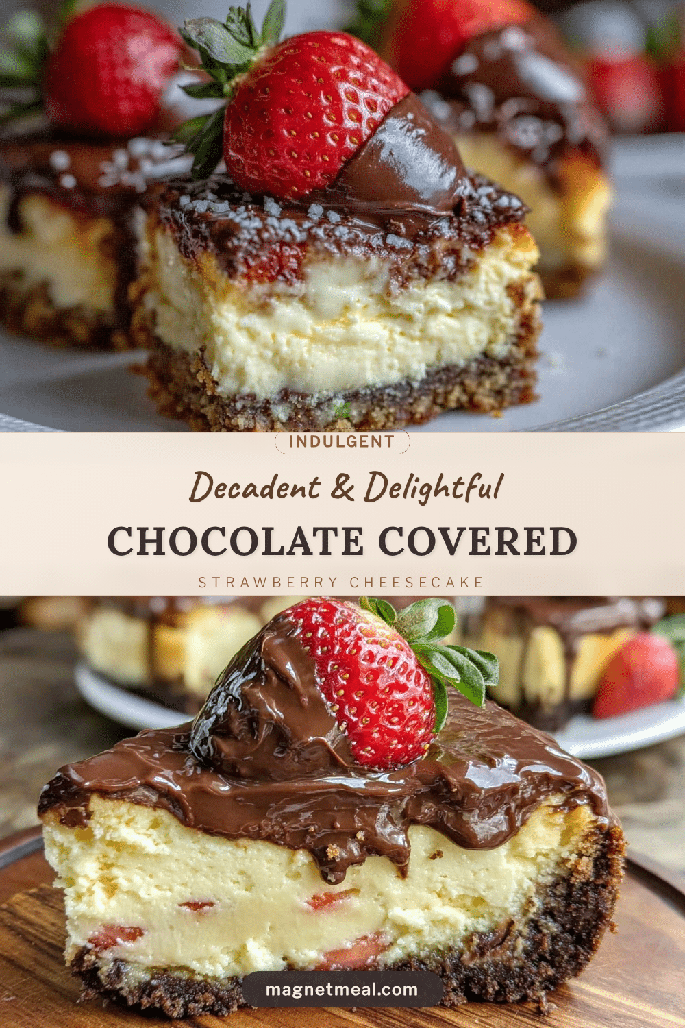 chocolate covered strawberry cheesecake recipe