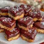 chocolate-dipped shortbread hearts - featured image