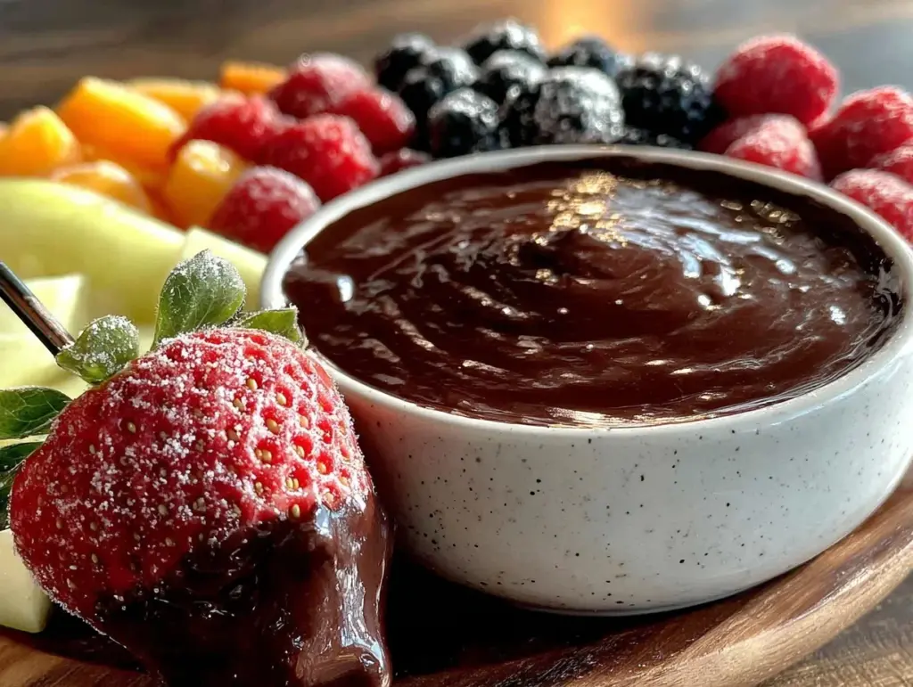 chocolate fondue recipe - featured image