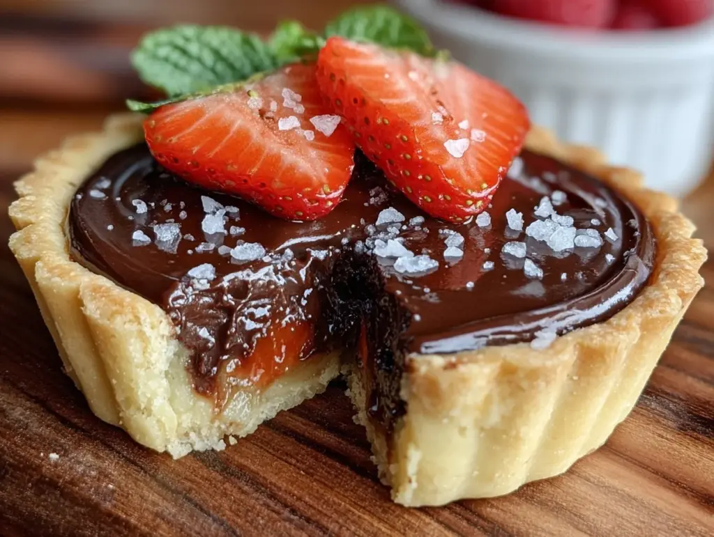 chocolate ganache tart - featured image