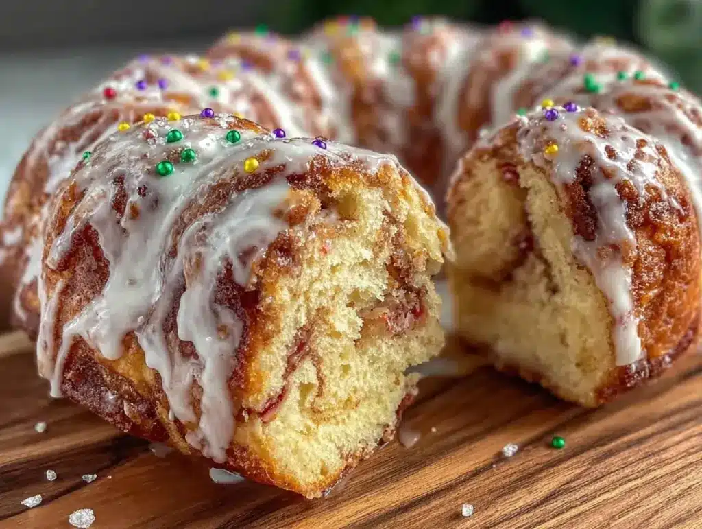 classic fluffy king cake - featured image