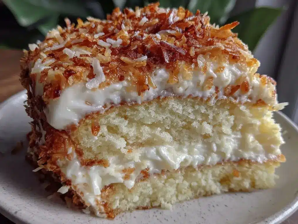 coconut cream cake - featured image