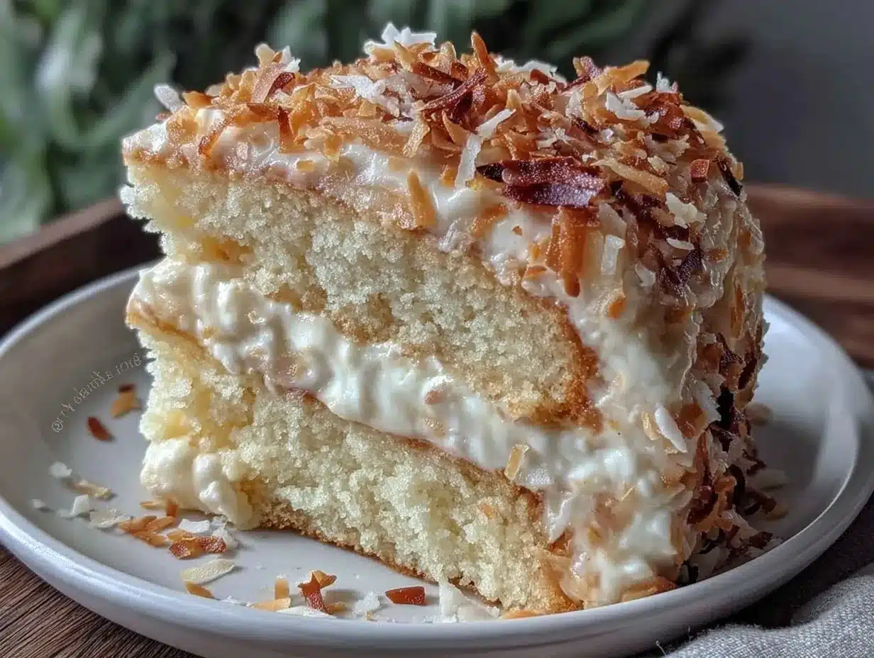 coconut cream cake preparation steps