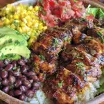 copycat chipotle chicken bowl recipe - featured image
