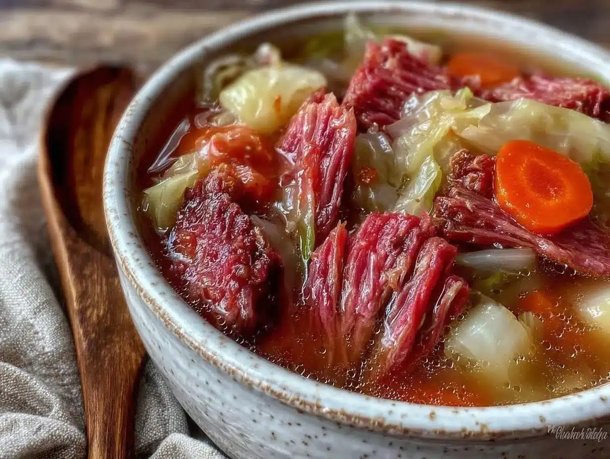 corned beef and cabbage soup preparation steps